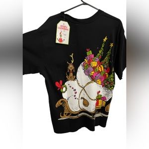 Dar. Seuss The Grinch with Max Black T-Shirt